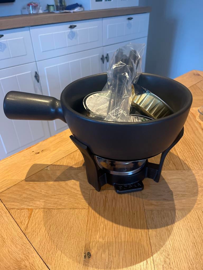 Boska kaasfondue set nieuw !!!!, Ophalen of Verzenden, Nieuw, Steen/keramiek, Zwart