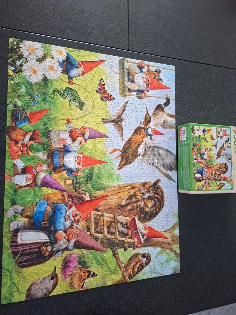 Legpuzzel Rien Poortvliet 950 st, Ophalen of Verzenden, 500 t/m 1500 stukjes, Gebruikt