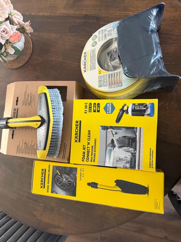 Kärcher Autowas Set: Foam Jet, Velgenborstel & Wasborstel, Auto diversen, Auto-accessoires, Nieuw, Ophalen of Verzenden