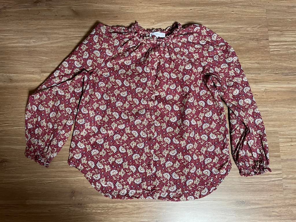 Blouse mango mt 122, Kinderen en Baby's, Kinderkleding | Maat 122, Ophalen of Verzenden, Zo goed als nieuw, Meisje, Overhemd of Blouse