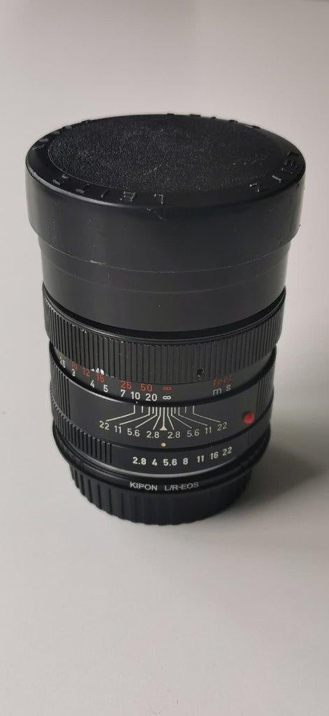 Leica Elmarit-R 90mm f/2.8 met Kipon EOS adapter, Ophalen of Verzenden, Gebruikt, Telelens