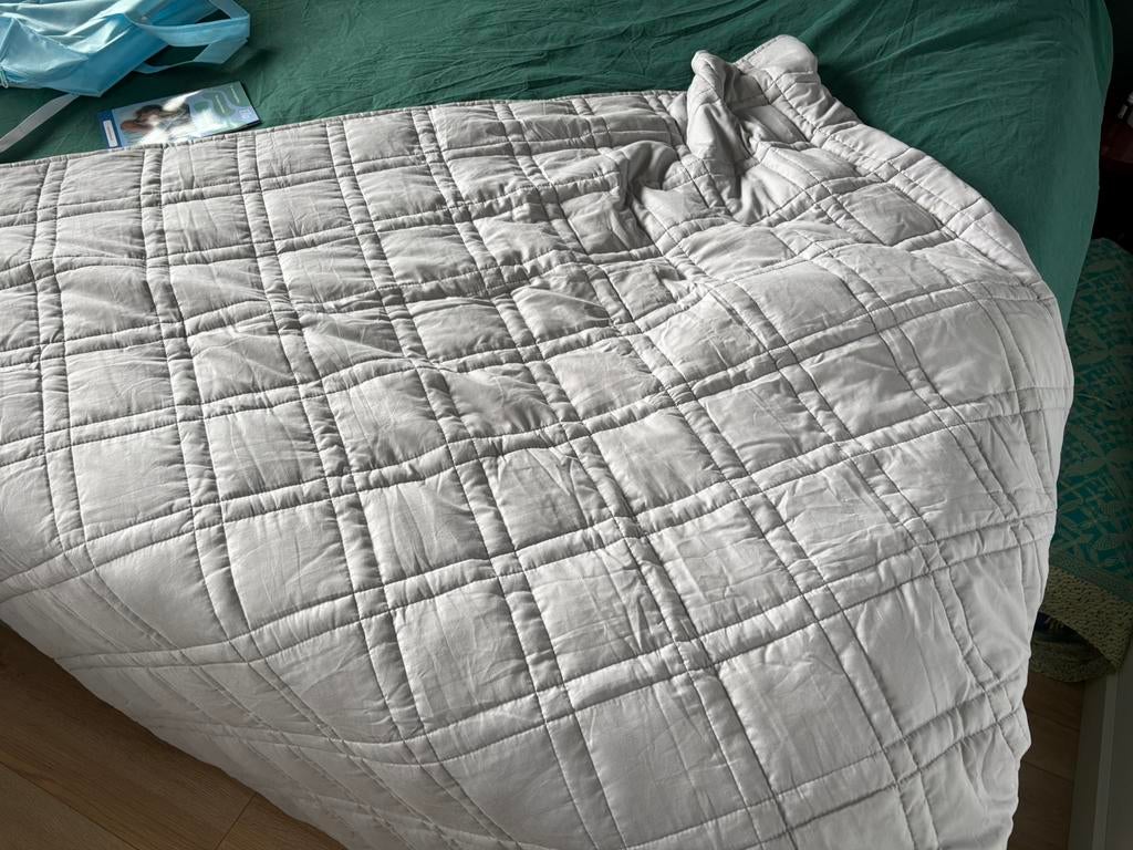 Ella verzwaringsdeken 7kg, 135 x 200 cm, Ophalen, Zo goed als nieuw, Eenpersoons, Grijs