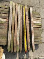 Hardhout paal 70 x 70 mm, 150 cm lang, gepunt, Ophalen, Zo goed als nieuw, 50 mm of meer, Balk