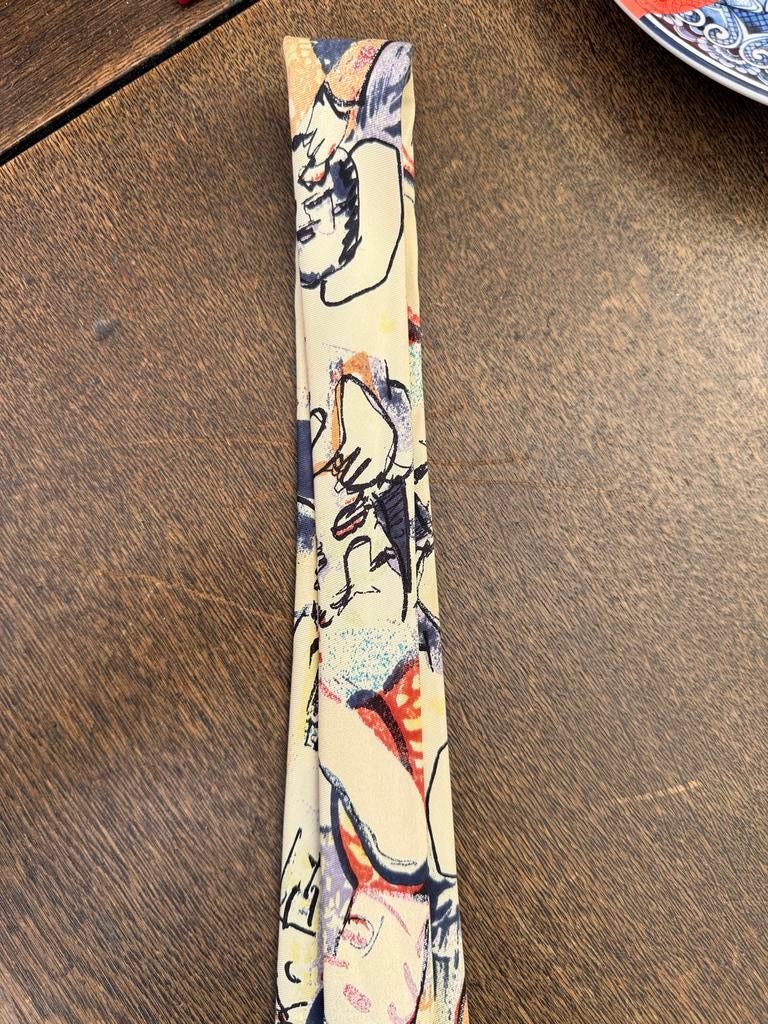 Exclusieve Herman Brood zijden stropdas - Limited Edition, Ophalen, Zo goed als nieuw, Overige kleuren, Met patroon