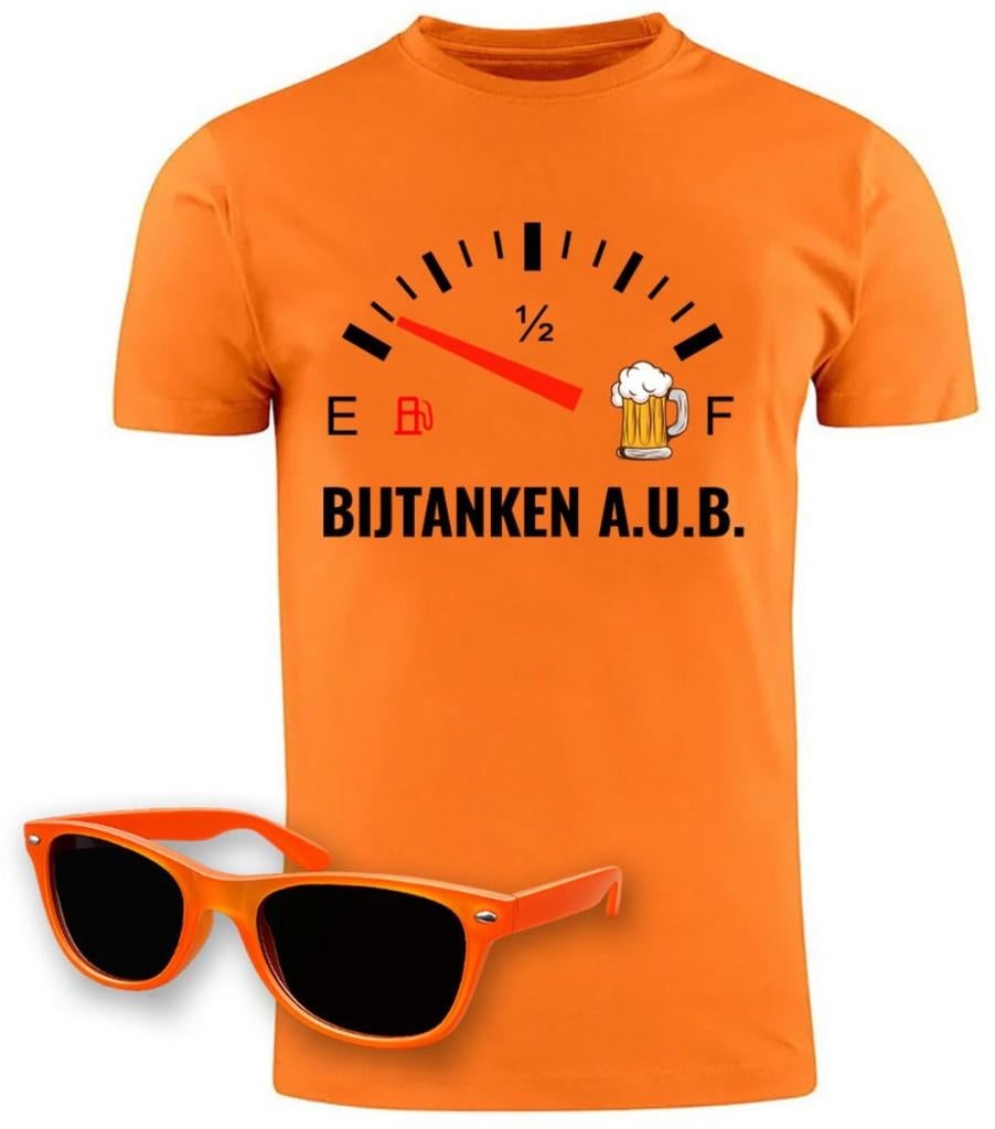 Grappig Koningsdag 2026 Oranje T-shirt, Ophalen of Verzenden, Nieuw, Feestartikel, Oranje of Koningsdag