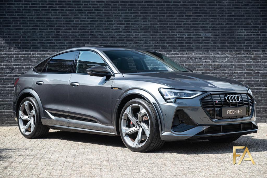 Audi e-tron Sportback S quattro 95 kWh 504PK|Panodak|Ruitled, Auto's, Automaat, 368 km, Leder, Vierwielaandrijving