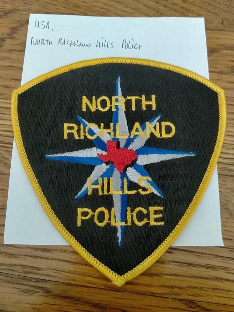 Usa , Texas , North Richland Hills Police , Patch, Verzenden, Overige soorten, Amerika, Embleem of Badge