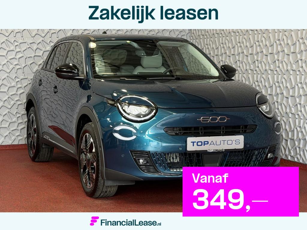 Fiat 600 1.2 HYBRID LA PRIMA CAMERA CARPLAY ADAP.CRUISE STOE, 12 maanden, USB, Gebruikt, 1199 cc