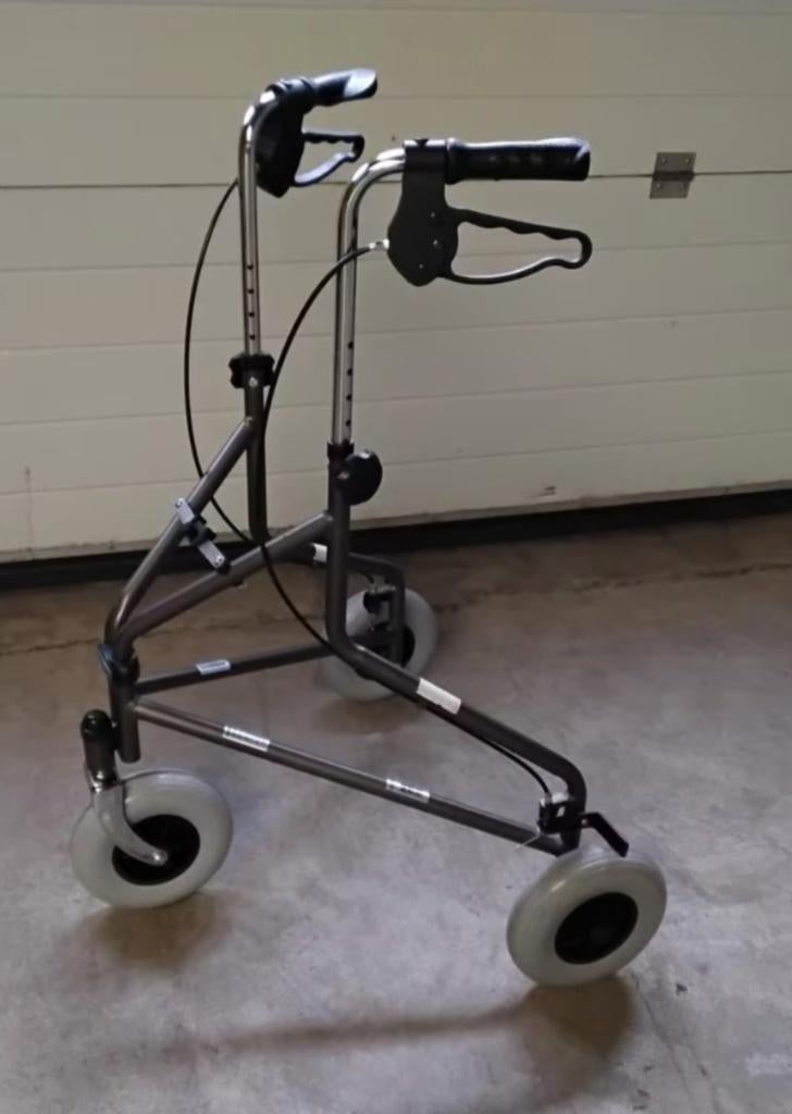 Guardian Envoy 380 3-wielige rollator, titanium, Ophalen, Opvouwbaar, Zo goed als nieuw