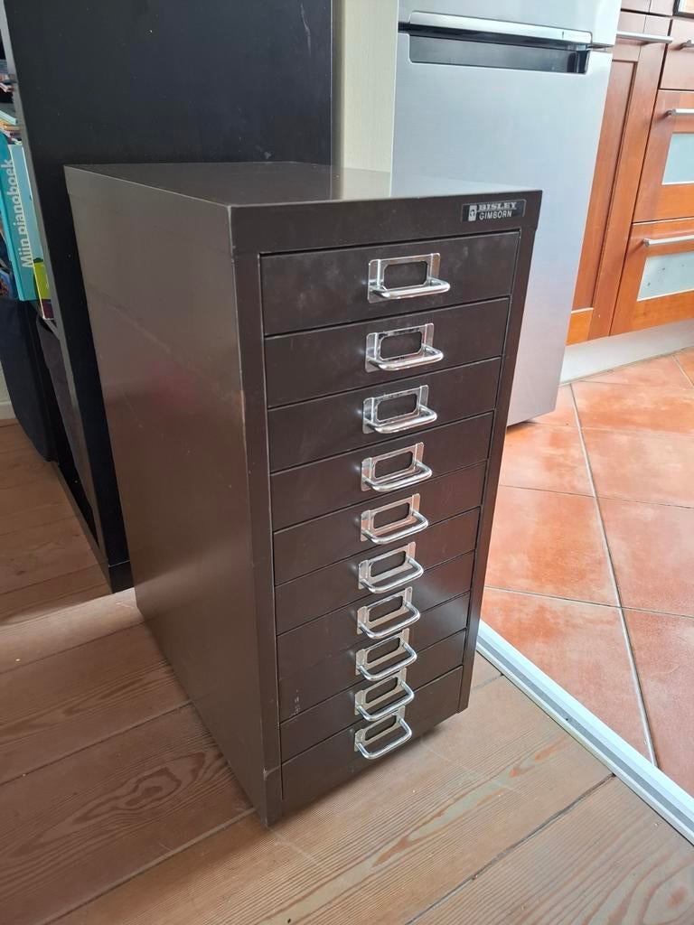 Bisley A4 ladekast ladeblok 10 lades staal meerladekast, Ophalen, Minder dan 50 cm, Gebruikt, 5 laden of meer