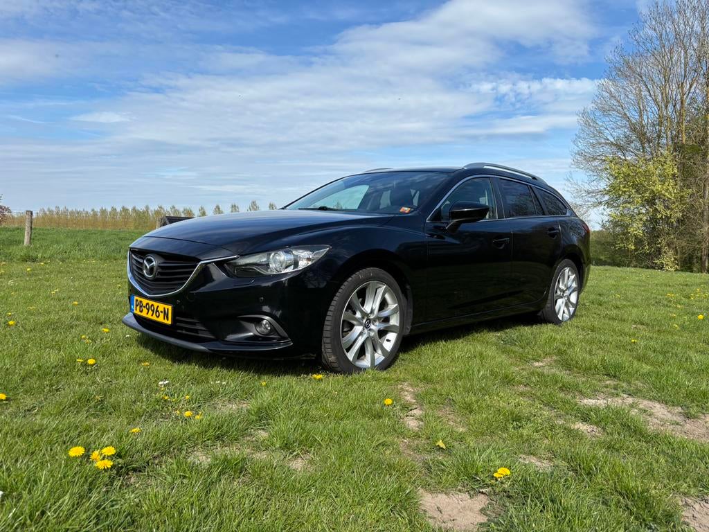 Mazda 6 2.0 Sportbreak 2013 Zwart, Auto's, Mazda, Voorwielaandrijving, Stof, 164 pk, 4 cilinders