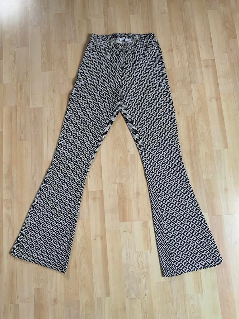 Flared broek, Costes., Maat 38/40 (M), Zwart, Ophalen of Verzenden, Zo goed als nieuw