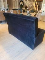 *OPRUIMING* Eetkamerbank Brian 150 cm Zwart €599 NU €499 (6), Eetkamerbank knoopjes capiton stof velvet zwart, Zwart, Nieuw, Ophalen of Verzenden