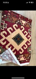 Prachtige Kelim Stof Coupon - 160x80 cm, Nieuw, 150 tot 200 cm, Rechthoekig, Rood