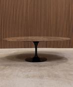 Knoll Saarinen High tulip table - 198 cm - brown emperador, Ophalen of Verzenden
