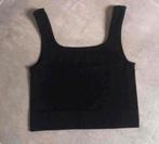 Nieuwe H&M Sport - rib gebreide croptop maat Xs, H&M, Zwart, Nieuw, Ophalen of Verzenden