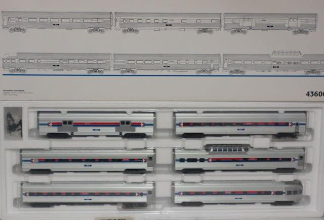 Märklin 43600 Streamliner-Set Amtrak 6-teilig Splinter nieuw, Hobby en Vrije tijd, Modeltreinen | H0, Wisselstroom, Treinset, Nieuw