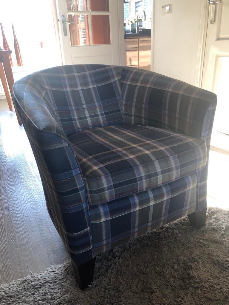 Fauteuil stof, Ophalen of Verzenden, Gebruikt, Stof, 75 tot 100 cm