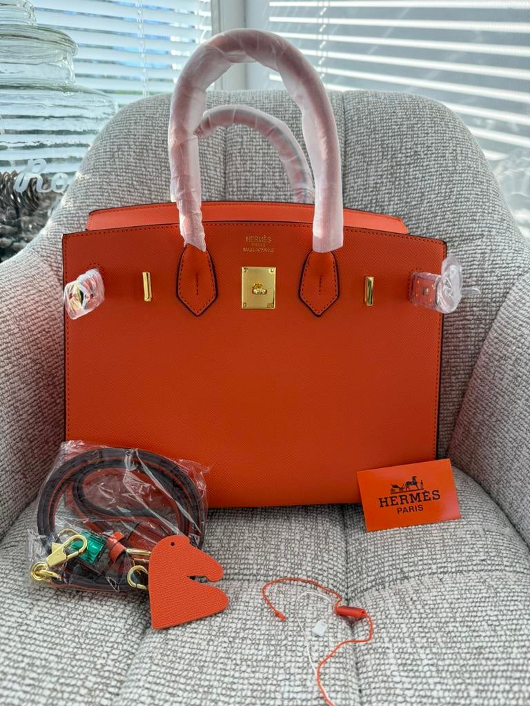 Hermes birkin bag 30 cm oranje, Sieraden, Tassen en Uiterlijk, Tassen | Damestassen, Ophalen of Verzenden, Nieuw, Oranje, Handtas