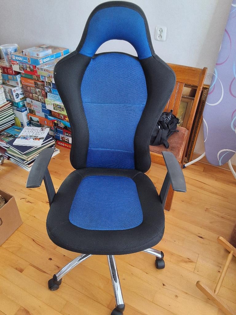 Game bureaustoel, Ophalen, Gebruikt, Zwart, Bureaustoel