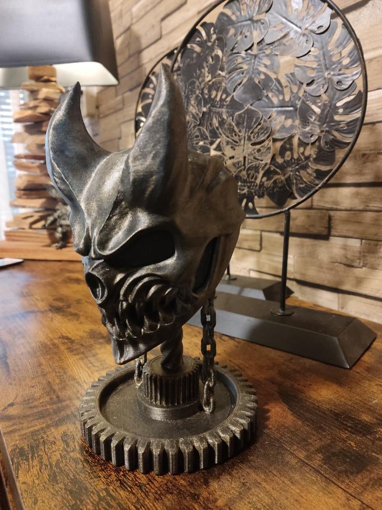 Custom 'Apex Demon' Buste – Industrial Metal Art, Ophalen, Nieuw