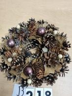 B218 kerst krans dennenappels bruin, Ophalen of Verzenden, 'T Olde Gre-j, Info@toldegrej.nl, Endepoelstraat 20f Didam