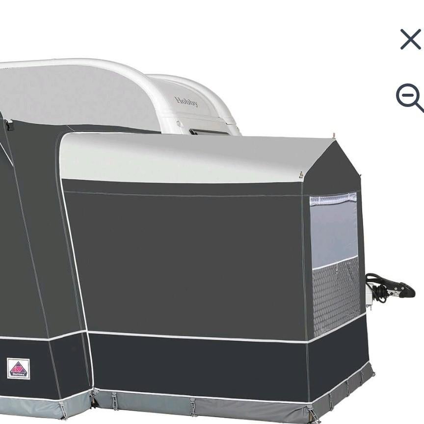 Gezocht Dorema Daytona uitbouw / erker, Caravans en Kamperen, Ophalen, Zo goed als nieuw