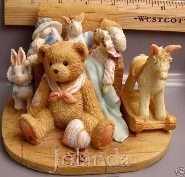 Cherished Teddies Muziekdoos Christoper, Verzamelen, Beren en Cherished Teddies, Ophalen of Verzenden, Zo goed als nieuw, Beeldje