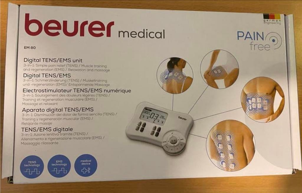 Beurer EM 80 TENS/EMS/Massage apparaat - Nieuwstaat, Sport en Fitness, Ophalen of Verzenden, Nieuw