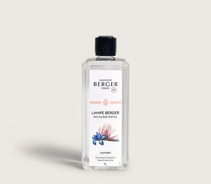 Lampe berger liliflora 1 liter navulling, Huis en Inrichting, Woonaccessoires | Kandelaars en Kaarsen, Zo goed als nieuw, Minder dan 25 cm