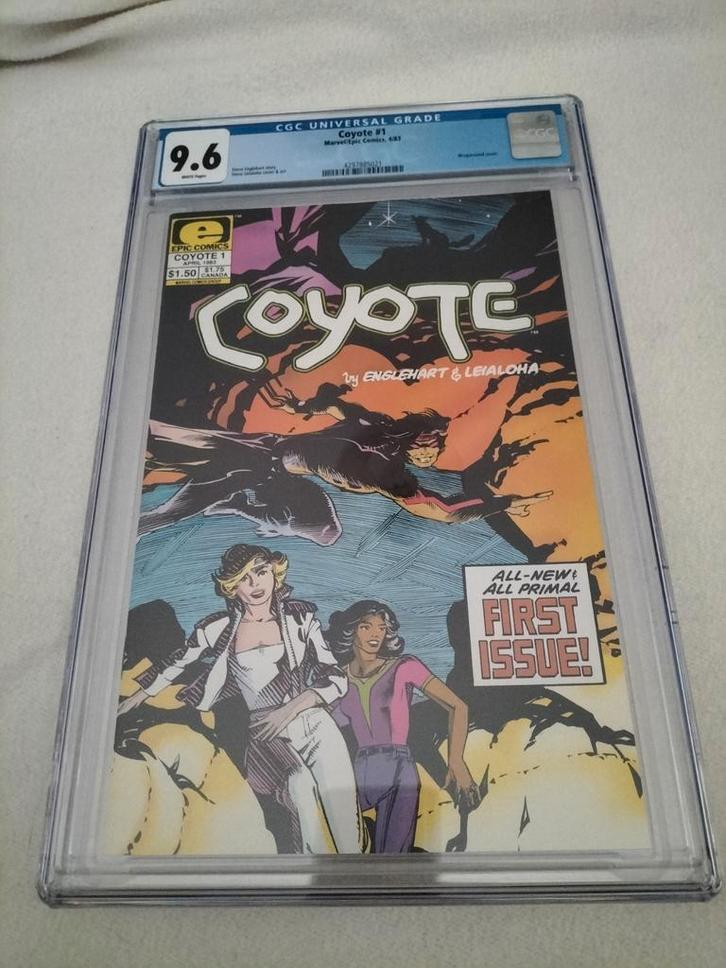 Coyote #1 CGC 9.6 - Eerste uitgave, Marvel Comics, Boeken, Strips | Comics, Zo goed als nieuw, Eén comic, Amerika, Ophalen of Verzenden