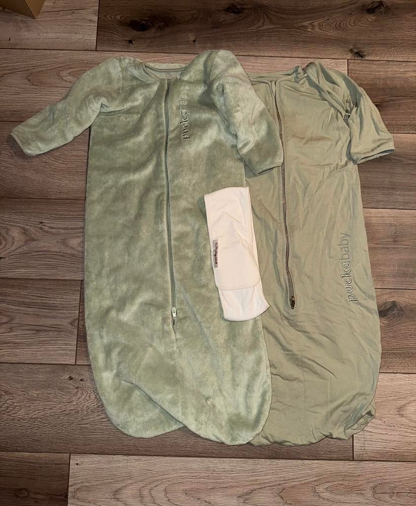Puckababy 4 Seasons slaapzak - Groen, Kinderen en Baby's, Dekens, Slaapzakjes en Inbakerproducten, Ophalen of Verzenden, Zo goed als nieuw