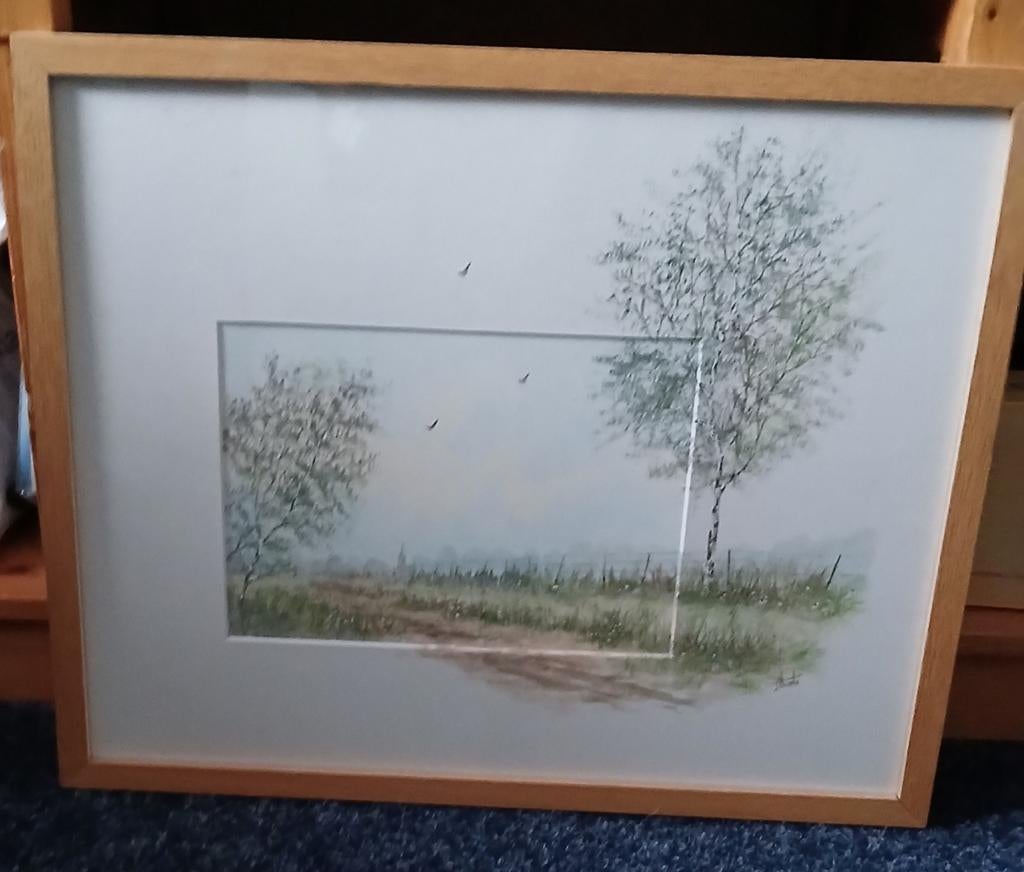 Schilderij Landschap Jan Thiele, Antiek en Kunst, Ophalen