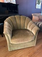 Velours fauteuil, 100 tot 125 cm, Ophalen of Verzenden, Zo goed als nieuw, 100 tot 125 cm