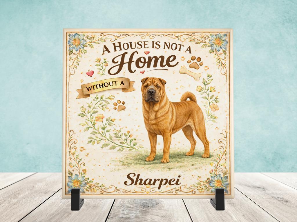 A House is not a Home Without a Sharpei - Tegel, Verzenden, Nieuw