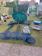 Complete visuitrusting: zitkist, leefnetten, paraplu, foedra, Watersport en Boten, Ophalen of Verzenden, Gebruikt, Overige typen