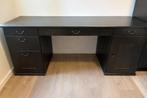 Zwart Ikea Bureau met Lamp en Onderlegger, Ophalen, Gebruikt, Bureau
