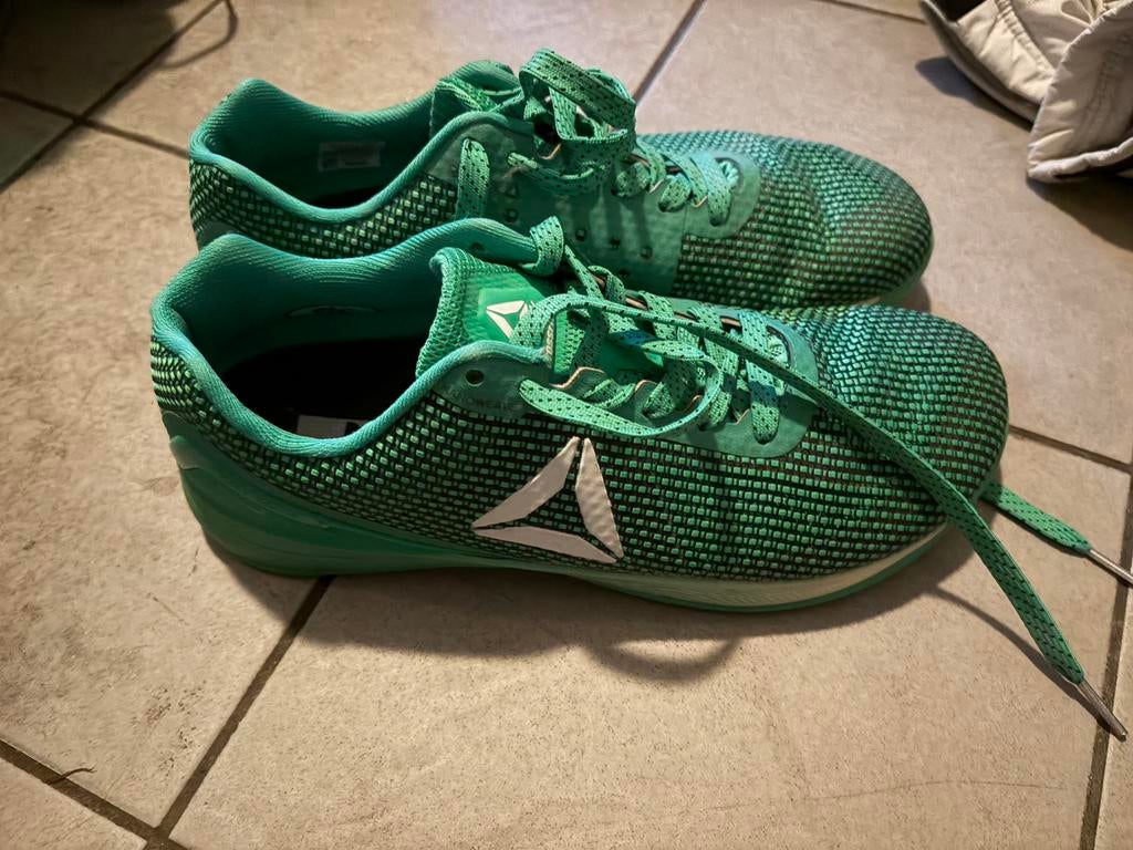 Reebok groene crossfit schoenen maat 42,5, Ophalen of Verzenden, Zo goed als nieuw, Overige typen, Reebok