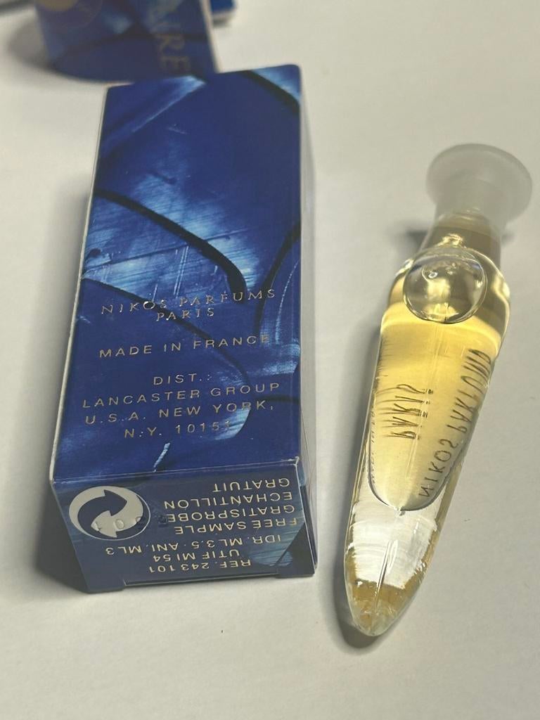 Lancaster - nikos sculpture miniature 3,5ml edp, Ophalen of Verzenden, Nieuw, Miniatuur, Gevuld