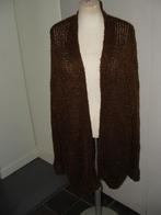 Costes c-reb lurex knit card halflang harig vest maat XS-S, Bruin, Ophalen of Verzenden, Zo goed als nieuw, Costes