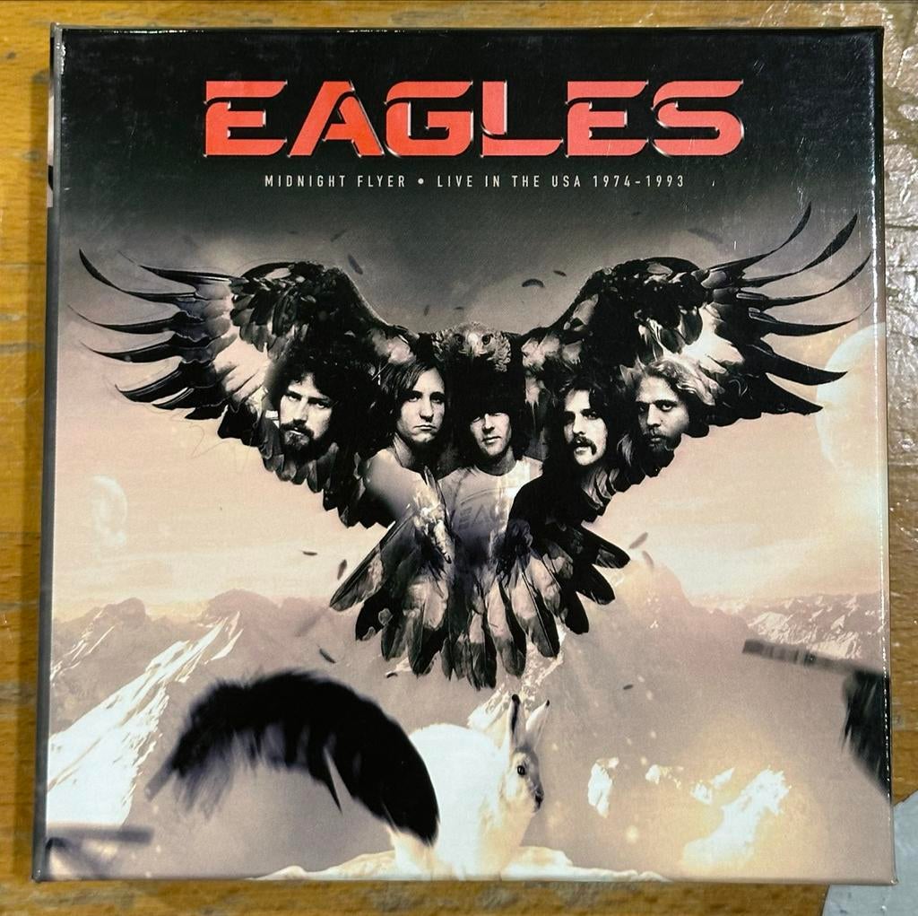 Eagles 10 cd box Midnight Flyer - Live in the USA 1974-1993, Ophalen of Verzenden, 1980 - 1989, Zo goed als nieuw, Boxset