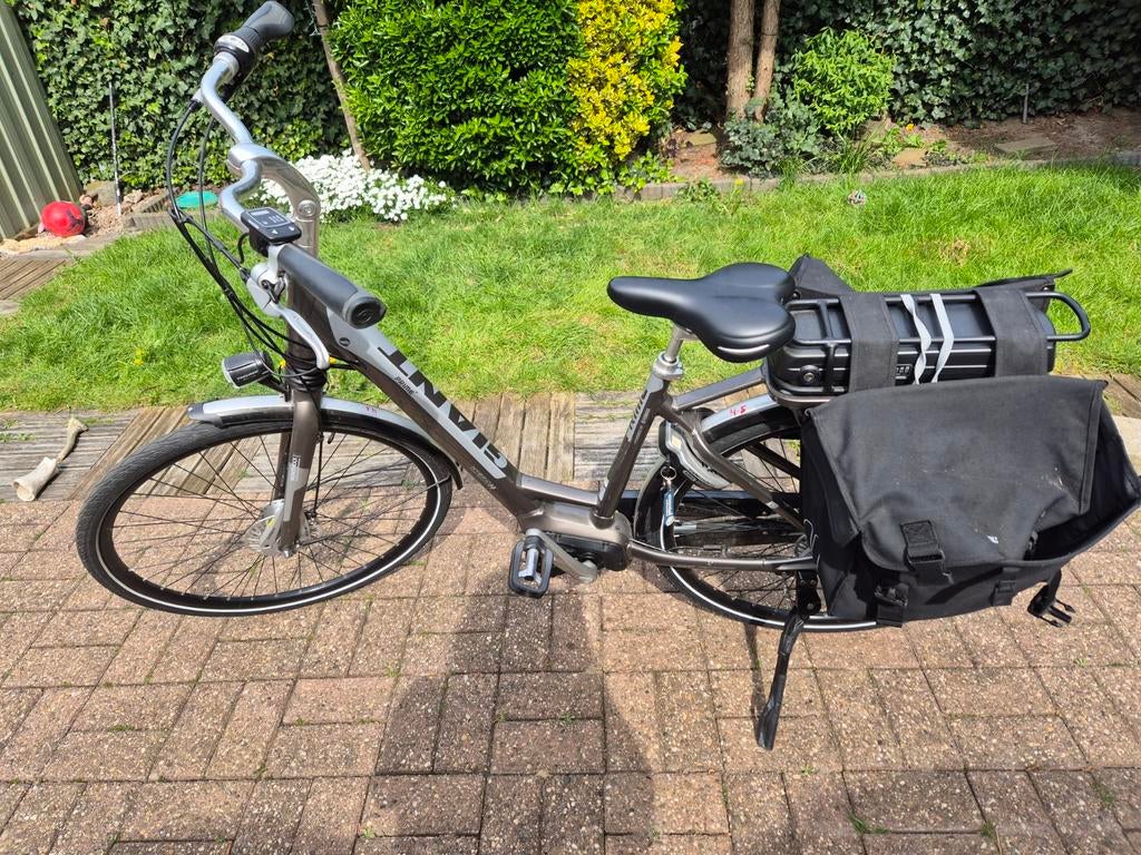 Giant elektrische fiets (maat M) – incl. fietstassen & slot, Ophalen, Gebruikt, Giant