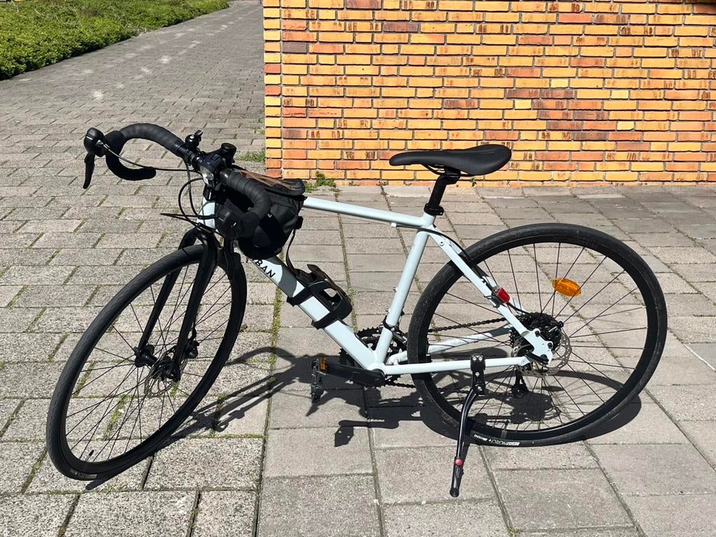 Triban RC120 Disc (Maat S)+ ABUS Granit X Plus Slot, 28 inch, 10 tot 15 versnellingen, Heren, Aluminium