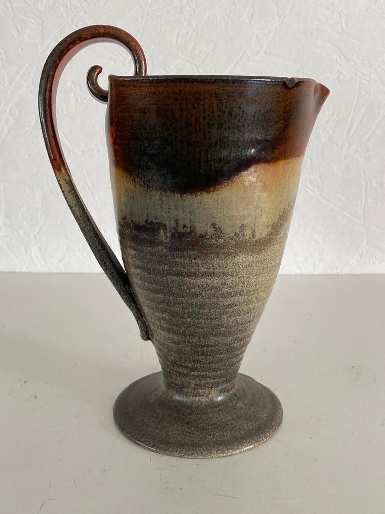 Bijzondere Mobach vaas met signatuur - 21 cm, Ophalen of Verzenden