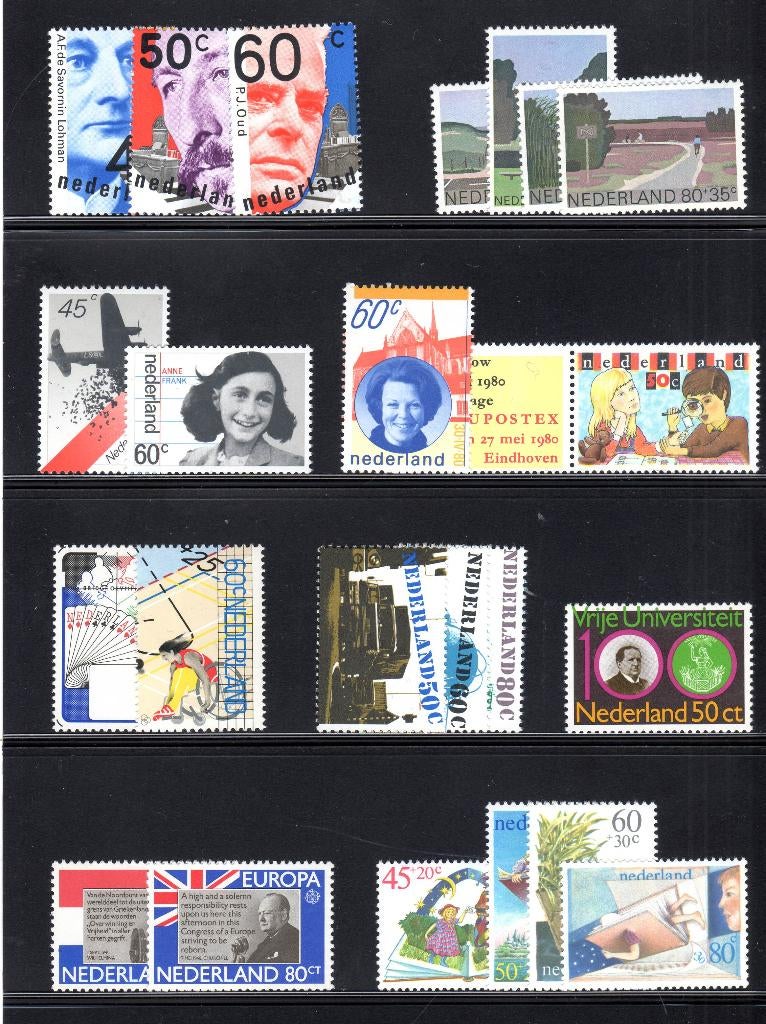 Jaargang 1980 postfris, Postzegels en Munten, Postzegels | Nederland, Ophalen of Verzenden, Na 1940, Postfris