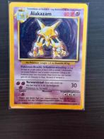 Pokemon Alakazam 1/102 holo, Ophalen of Verzenden, Zo goed als nieuw, Losse kaart, Foil