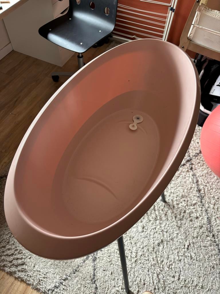 Baby badje Luma met standaard en badzitje, Gebruikt, Badje, Standaard, Ophalen