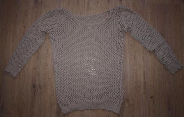 Creme Gaatjes Trui (M), Kleding | Dames, Truien en Vesten, Gedragen, Maat 38/40 (M), Beige, Ophalen of Verzenden