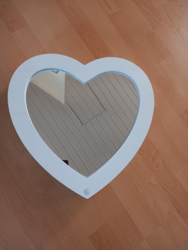 Spiegel met sieradenkastje, Huis en Inrichting, Woonaccessoires | Spiegels, Minder dan 50 cm, Ophalen of Verzenden, Zo goed als nieuw