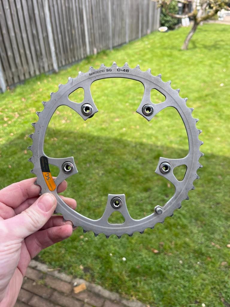 Shimano SG C-46 kettingblad, Ophalen, Gebruikt, Crankstel of Pedalen